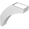 Ekena Millwork 6-in. W x 22-in. D x 26-in. H Thorton Architectural Grade PVC Knee Brace BRCP06X22X26THR - alternate 6